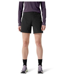 �A�[�N�e���N�X ���f�B�[�X �{�g���X �n�[�t�p���c�E�V���[�c �V���[�g�p���c Arc'teryx Gamma Shorts 6Wo Black �u���b�N