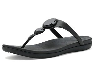 �t�B�b�g�t���b�v ���f�B�[�X �V���[�Y �T���_�� Fitflop Solay Glossy-Disc Toe-Post SandalsWo Black �u���b�N