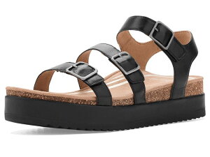 �G�C�g���b�N�X ���f�B�[�X �V���[�Y �q�[�� �v���b�g�t�H�[�� �T���_�� Aetrex Ariadjustable Platform Sandals Black �u���b�N