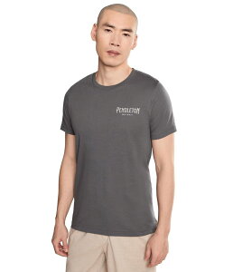 �y���h���g�� �����Y �g�b�v�X �V���c �O���t�B�b�N Pendleton Whisky Let'er Buck Graphic Tee Asphalt/Ivory �A�C�{���[