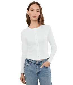 �����s�[ ���f�B�[�X �A�E�^�[ �j�b�g�E�Z�[�^�[ �J�[�f�B�K�� Lilla P Mixed Media Cardigan White �z���C�g