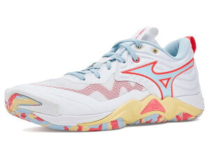 �~�Y�m ���f�B�[�X �V���[�Y �X�j�[�J�[ Mizuno Wave Momentum 4 Elite White/Calypso C �z���C�g