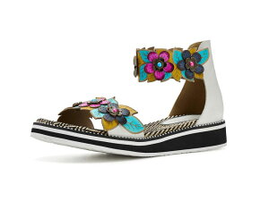 �X�v�����O�X�e�b�v ���f�B�[�X �V���[�Y �T���_�� L'artiste By Spring Step Cruzer White Multi �z���C�g
