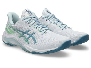 �A�V�b�N�X �����Y �V���[�Y �X�j�[�J�[ Asics Netburner Ballistic FF 4 White/Saba Blue �z���C�g