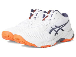 �A�V�b�N�X �����Y �V���[�Y �X�j�[�J�[ Asics Netburner Ballistic FF MT 3 Volleyball Shoe White/Indigo Fo �z���C�g