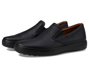 �G�R�[ �����Y �V���[�Y �X�j�[�J�[ Ecco Soft 7 Slip-On 2.0 Perforated Black/Lion �u���b�N