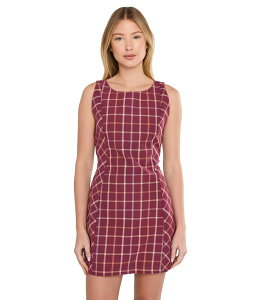 �t���[�s�[�v�� ���f�B�[�X �g�b�v�X �����s�[�X �~�j Free People Atlas Plaid Mini Cocoa Plum Com �v����