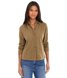 �j�b�N�v���X�]�[�C ���f�B�[�X �g�b�v�X �V���c �j�b�g Nic+zoe Knit Eyelet Pop On Top Oak