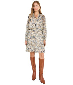 �j�b�N�v���X�]�[�C ���f�B�[�X �g�b�v�X �����s�[�X �V�t�H�� �v�` Nic+zoe Petite Bloomsbury Chiffon Dress Neutral Multi �}���`�J���[