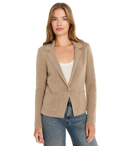 �j�b�N�v���X�]�[�C ���f�B�[�X �A�E�^�[ �R�[�g �v�` �u���U�[ �j�b�g Nic+zoe Petitelegant Knitailo red Blazer Oak