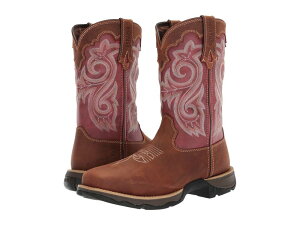 �h�D�����S ���f�B�[�X �V���[�Y �u�[�c�E���C���u�[�c Durango Lady Rebel 10 WP Composite Square Toe Briar Brown/Rus �u���E��