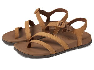 �`���R ���f�B�[�X �V���[�Y �T���_�� �_�E�� ���U�[ Chaco Lowdown Leather Strappy Bone Brown 1 �u���E��