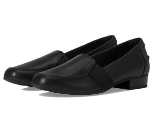 �N���[�N�X ���f�B�[�X �V���[�Y �X���b�|���E���[�t�@�[ Clarks Juliet Beat Black Leather �u���b�N