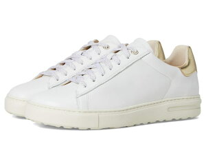 �r���P���V���g�b�N ���f�B�[�X �V���[�Y �X�j�[�J�[ ���U�[ Birkenstock Bend Sneaker - Leather White/Gold Meta �z���C�g