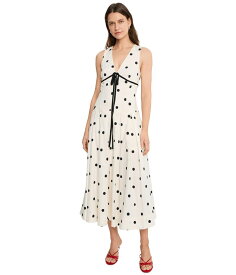 アヴェックレフィーユ レディース トップス ワンピース ミディ コットン ホルター Avec Les Fillestretch Cotton Poka Dot Halter Midi Dress Brushed Polka D