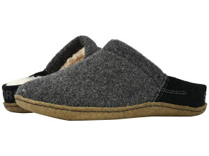 �\���� ���f�B�[�X �V���[�Y �T���_�� Sorel Nakiska Scuff Black/Natural �u���b�N