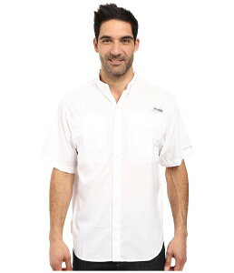 �R�����r�A �����Y �g�b�v�X �V���c Columbia TamiamiI S/S White �z���C�g