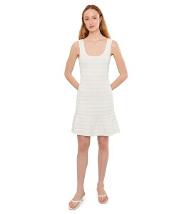 �Z�Z ���f�B�[�X �g�b�v�X �����s�[�X �m�[�X���[�u Cece Pointelle Square Neck Sleeveless Dress Antique White �z���C�g