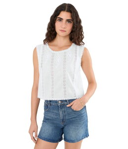 ���C�h�E�F�� ���f�B�[�X �g�b�v�X �V���c Madewell Alana Top - 60's Cambric White �z���C�g