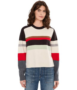 ���C�h�E�F�� ���f�B�[�X �A�E�^�[ �j�b�g�E�Z�[�^�[ Madewell Stripe Aspen Raglan Pullover Ivory Mini Stri �A�C�{���[
