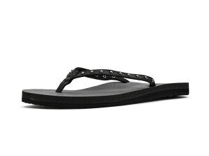 �T�k�[�N ���f�B�[�X �V���[�Y �T���_�� Sanuk Yoga Joy II Stud Ojai Black �u���b�N