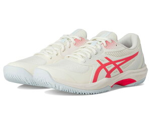 �A�V�b�N�X ���f�B�[�X �V���[�Y �X�j�[�J�[ Asics Game FF Pickleball Cream/Flash Red �N���[��