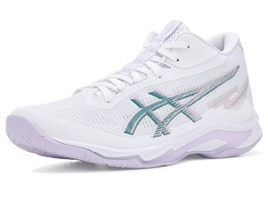 �A�V�b�N�X ���f�B�[�X �V���[�Y �X�j�[�J�[ Asics Netburner Ballistic FF MT 4 White/Dahlia �z���C�g