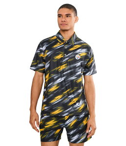 �`���r�[�Y �����Y �g�b�v�X �V���c Chubbies The Color Blitz Steelers (Polo) Black/Yellow �u���b�N