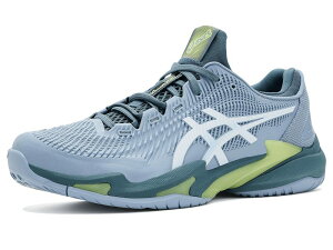 �A�V�b�N�X �����Y �V���[�Y �X�j�[�J�[ Asics Court FF 3 Grey Blue/White �z���C�g