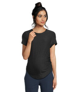 �r�����h���K ���f�B�[�X �g�b�v�X �V���c �}�^�j�e�B Beyond Yoga Featherweight One and Only Maternity Tee Darkest Night