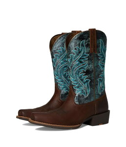 �A���A�g ���f�B�[�X �V���[�Y �u�[�c�E���C���u�[�c Ariat Round Up Narrow Cutter Toe Sassy Brown �u���E��