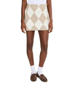 �E�~�[���A���[�� ���f�B�[�X �{�g���X�J�[�g �~�j Show Me Your Mumu Cher Mini Skort Neutral Argyle
