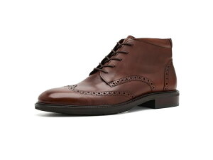 �G�R�[ �����Y �V���[�Y �u�[�c�E���C���u�[�c �A���N�� �u���[�O Ecco Prague Brogue Mid-cut Ankle Boot Cognac