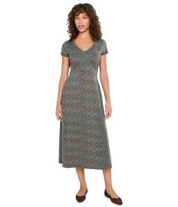 �h�[�h �A���h�R�[ ���f�B�[�X �g�b�v�X �����s�[�X �~�f�B Toad&co Rose Midi Short Sleeve Dress Ink Print