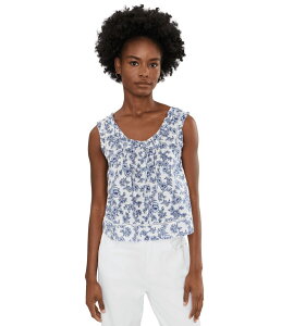 ���C�h�E�F�� ���f�B�[�X �g�b�v�X �V���c Madewelleah Top - 60's Cambric (No Embroidery) Sky Blue �u���[