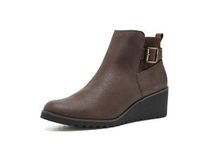 ���C�t�X�g���C�h ���f�B�[�X �V���[�Y �u�[�c�E���C���u�[�c Lifestride Zayne Zip Short Boots Dark Brown �u���E��