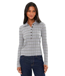 �u�����N�j���[���[�N ���f�B�[�X �A�E�^�[ �j�b�g�E�Z�[�^�[ �|���V���c Blank Nyc Secondate Polo Knit Sweater Multicolor �}���`�J���[