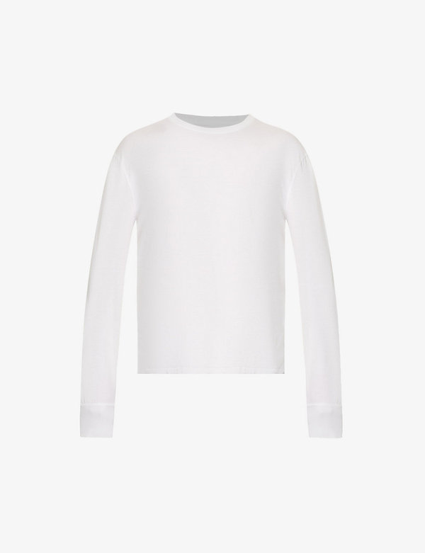 受注生産品 トム フォード メンズ Tシャツ トップス Crewneck regular-fit stretch-cotton T-shirt  WHITE haraslastordillas.com
