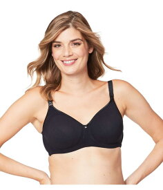 ケーキ マタニティー レディース ブラジャー アンダーウェア Nursing Underwire Croissant T-Shirt Maternity Bra Full Coverage Black