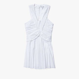 デレクラムテンクロスバイ レディース ワンピース トップス Ruched Pleated Mini Dress White