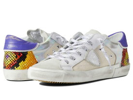 フィリップモデル レディース スニーカー シューズ PRSX Low Sneaker Animalier Raseau/Blanc Violet