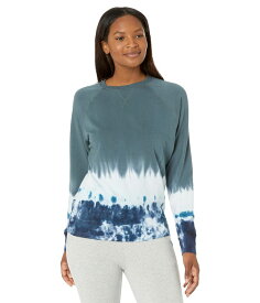 モッドドック レディース パーカー・スウェット アウター Tie-Dye Cotton Modal Spandex Terry Long Sleeve Slouchy Sweatshirt Remote Gray