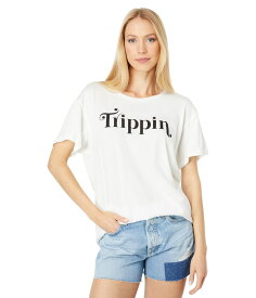 【送料無料】 ワイルドフォックス レディース シャツ トップス Trippin Manchester Tee Vanilla