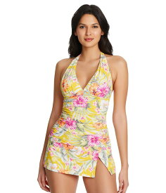 【送料無料】 ブルーロッドビーティ レディース トップのみ 水着 Paradiso Halter Tankini Top Canary Gold