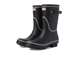 【送料無料】 ハンター レディース ブーツ・レインブーツ シューズ Original Short Reflective Outline Boot Black