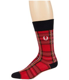 【送料無料】 フレッドペリー メンズ 靴下 アンダーウェア Royal Stewart Tartan Socks Red