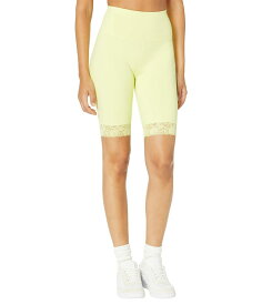 【送料無料】 スケッチャーズ レディース ハーフパンツ・ショーツ ボトムス GO WALK High Waisted 10" Lace Bike Shorts Sunny Lime