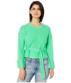 【送料無料】 スティーブ マデン レディース ニット・セーター アウター Woman In Love Ribbed Belted Sweater Misty Jade