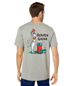 【送料無料】 ライフイズグッド メンズ シャツ トップス The Cat Scratch Golfer Tee Heather Gray