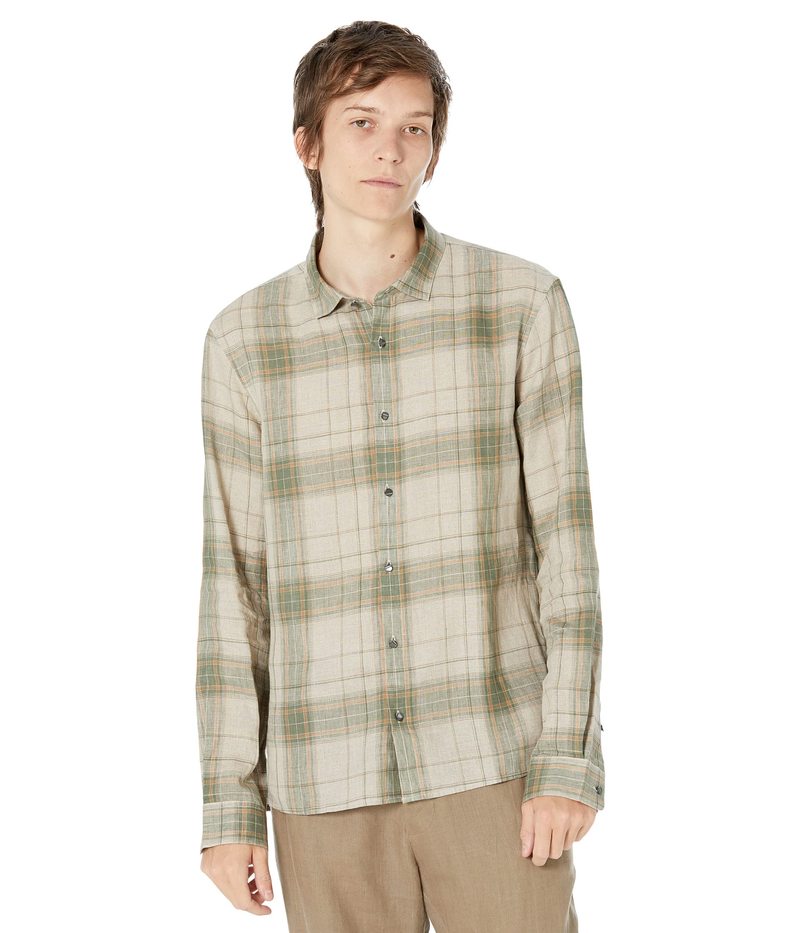 ジョンバルベイトス メンズ シャツ トップス Straight Bottom Hem Shirt with Regular Collar W733Y2 Olive Leaf